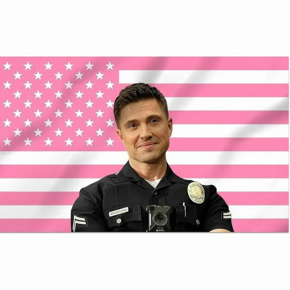 Shmbada Eric Winter Tim Bradford Decorative Flag Tapestry Outdoor Indoor, Double Stitched, Wall Hanging Room Decor, College Dorm Porch Outside Decorations