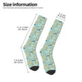 thumbnail image 2 of Disketp Cute Dogs Corgi Print Unisex Contrast Color Stockings Lightweight Breathable Ventilation Ankle Contrast Color Stockings, Contrast Color Stockings for Daily, 2 of 6