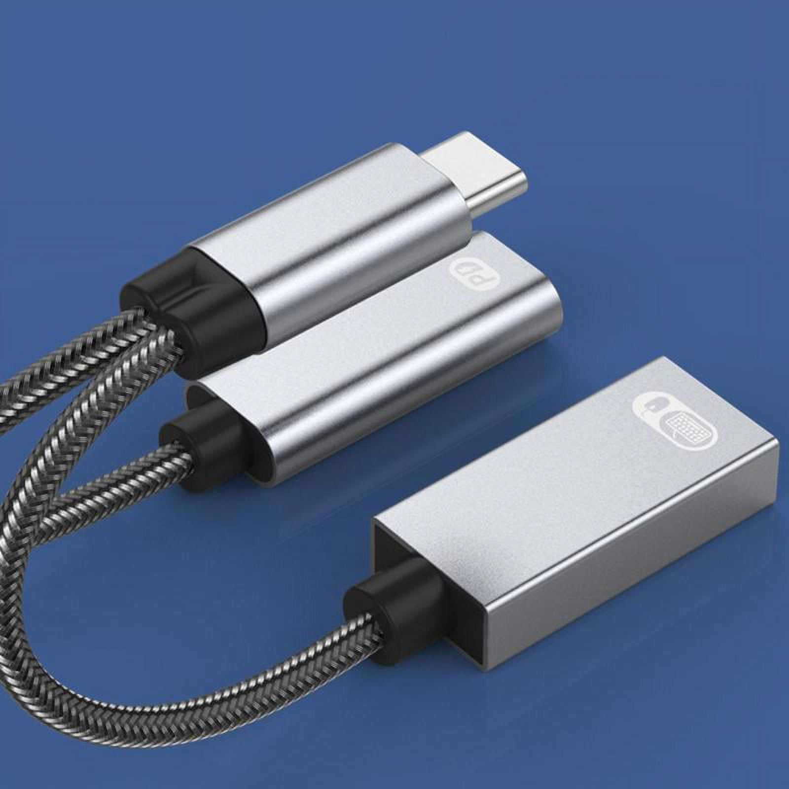 Adaptador USB C OTG, divisor USB-C 2 en 1 con PD de 60 W de carga rápida  tipo C OTG y puerto USB A hembra compatible con iPhone 15 Pro Max/15  Plus/15