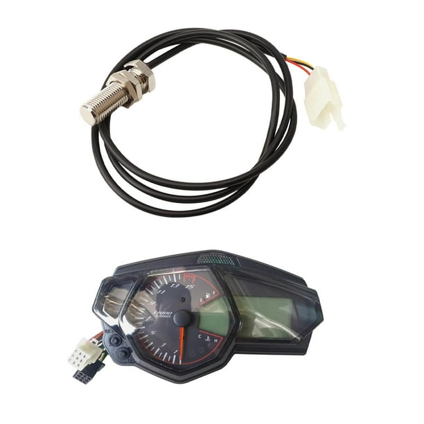 Velocímetro de motocicleta, tacómetro, pantalla de engranajes, modificación, instrumento de calibre Digital LCD, odómetro para -r3, piezas de Cola Indicador digital de motocicleta