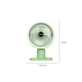 thumbnail image 3 of Kctiaxy Electric Fan with Night Light USB Desk Fan, Mini Fan Portable, 3Speeds Desktop Table Fan, Plug in Power Fan, Rotation Strong Wind, Quiet Personal Small Fan for Home Desktop Kitchen Appliances, 3 of 6