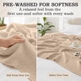 thumbnail image 5 of Yeciiwht Soft Gauze Blanket Breathable Lightweight Cotton Muslin Blankets Throw Blanket for Bed, Couch & Sofa, Cozy All-Season Home Blanket 90*90, 5 of 9