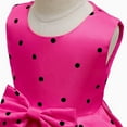 thumbnail image 5 of IBTOM CASTLE Toddler Baby Girl Polka Dots Mini Tutu Dress Mouse Ears Princess Costume Kids Birthday Fancy Dress up Halloween Christmas Carnival Party Cosplay Clothing Set 2-3 Years Hot Pink, 5 of 8