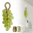 thumbnail image 2 of Handmade Rope Hanging Grape Shaped Soap, Cold Process Cleansing Hand Wash Soap, Fresh Fragrance Decorative Bath Soap, Household Daily Hand Cleaning Gift Soap Bar,Light Green, 2 of 9