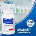 thumbnail image 2 of 5 Pk Major Extra Strength Stool Softener Docusate Sodium 250mg 100 SoftGels Ea, 2 of 5