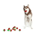 thumbnail image 3 of Midlee Candy Cane Tennis Balls Dog 1.5" Balls with Squeaker- Set of 6, 3 of 7