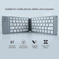 thumbnail image 3 of BT18 Magnetic Folding Wireless Keyboard for Cell Phones Tablets Computers Universal Bluetooth Keyboa, 3 of 5