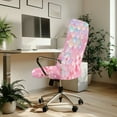 thumbnail image 3 of HELLHERO Cherry Blossom Print Office Chair Slipcover, Decorative Gaming Chairs Cover, Anti-slip Desk Seat Cover with Elastic Band Pink, 3 of 7