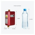 thumbnail image 2 of Tankless Water Heater, Instant Hot Water Heater, 3000W Mini Electric Tankless Instant Hot Water Heater Bathroom Kitchen Washing ,Security Protection Design, 2 of 8