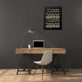 thumbnail image 4 of Villa, Mlli 19x24 Black Modern Framed Museum Art Print Titled - Wood Tribe Cream, 4 of 5