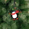 thumbnail image 6 of WIRESTER Large 3 inch Acrylic Ready to Hang Ornament, Hanging Ornaments for Christmas Tree Holidays Party Home Office Xmas Tree Decoration Gift - Christmas Penguin Skating, 6 of 7
