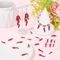 thumbnail image 3 of 1 Box 3 Styles 30Pcs Red Pepper Charms Chili Charm Mini Small Enamel Hot Food Alloy Metal Vegetable Holiday Spicy Charms for Jewelry Making Charms Diy Necklaces Bracelets Earrings Supplies, 3 of 5