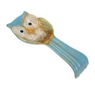 SWEEJAR Owl Ceramic Spoon Rest Set, Large Spoon Holder for Kitchen, Dr –  Sweejar Home