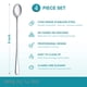 thumbnail image 2 of Hiware Cuchara de té helado con mango largo de 9 pulgadas, cuchara de café, cuchara para helado, cucharas agitadoras de cóctel de acero inoxidable, Juego de 4, 2 of 7