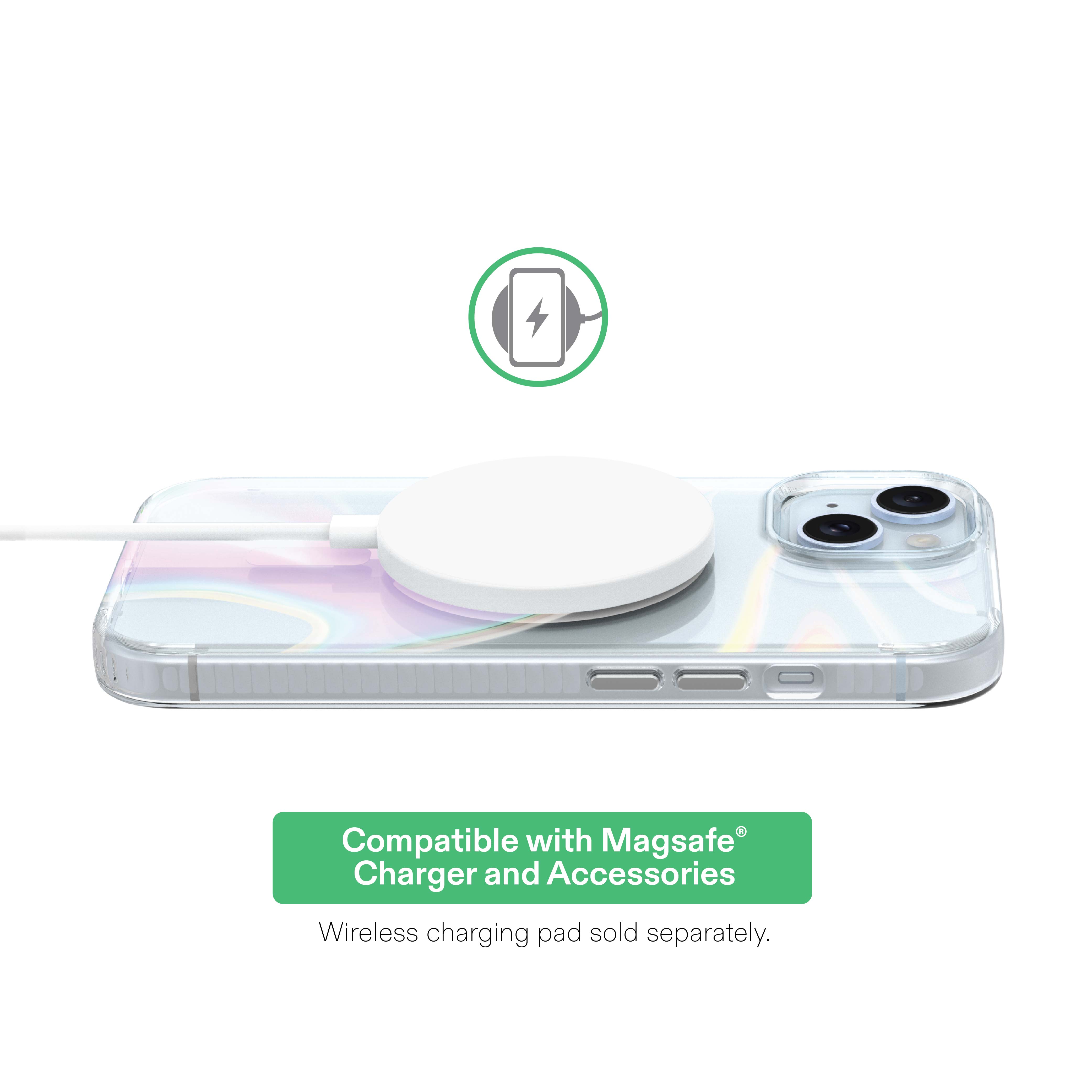 onn Clear Iridescent iPhone Case with MagSafe photo 4