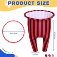 thumbnail image 2 of Juego Toy Granny Pants WAMEIJU de gran tamaño con rayas negras y rojas, 2 of 7