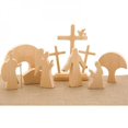 thumbnail image 5 of Estatua de madera con escena de resurrección de adorno de Pascua, decoración del hogar LVY, 5 of 5