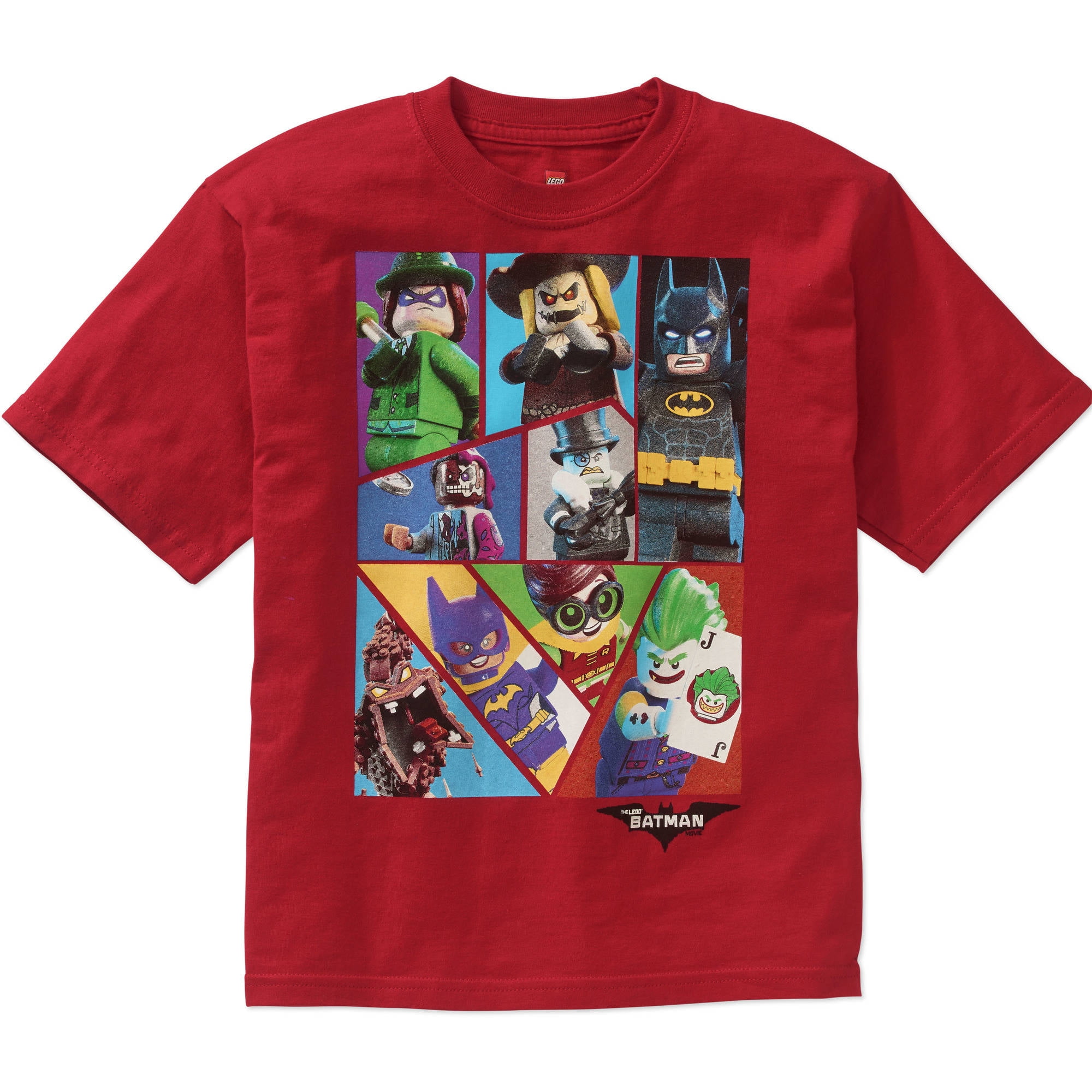 LEGO Kid's BATMAN MOVIE TO THE BATCAVE Lime S/S T-SHIRT 5/6 NWT 