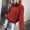 Red, variant on Turilly Women's Solid Pullover High Neck Knitting Loose Sweater Long Sleeves