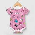 thumbnail image 3 of Hello Kitty Baby Bodysuit Boy Girl Clothes Soft Newborn Infant Outfit Short Sleeve Romper, 3 of 8