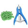 thumbnail image 1 of Alicates de castración para cerdos con 100 anillos de goma particulados, dispositivo para retirar la cola, equipo veterinario, alicates de castración, anillos., 1 of 14