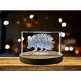 thumbnail image 2 of Porcupine Enigma | 3D Engraved Crystal Keepsake, 2 of 6