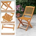 thumbnail image 4 of Topcobe Outdoor Folding Chairs with Seat Cushions Set of 2, Outdoor Patio Furniture for Garden Backyard Pool Deck-Navy, 4 of 8