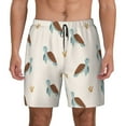 thumbnail image 2 of Picia Sea Turtle pattern Mens Swim Trunks with Compression Liner Stretch Beach Shorts Quick Dry with Zipper Pockets No-Chafing Board Shorts-XX-Large, 2 of 9