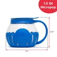 thumbnail image 3 of Ecolution Cocina extras 1.5-Quart vidrio palomitas de maiz poppers - se puede lavar en lavaplatos (Azul), 3 of 8