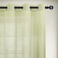 thumbnail image 2 of JIUZHEN Semi Sheer Curtains for Living Room - Grommet Top Gradient Ombre Voile Window Drapes for Bedroom Home Decor, Set of 2 Panels, Olive Green, 52 x 96 Inches Long, 2 of 7
