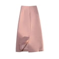 thumbnail image 3 of TEAJOPSUU Womens High Waist Midi Skirts A Line Solid Color Versatile Skirts Office Work Fitted Tailored Skirts for Everyday Business Commuting Pink, 3 of 5