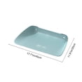 thumbnail image 2 of Waterproof Dog Cat Feeding Mat with Raised Edge, Non-Slip Bowl Mat Spill Proof Floor Protector, Easy Clean Leather Look Surface, 17x12 Inch, 2 of 5