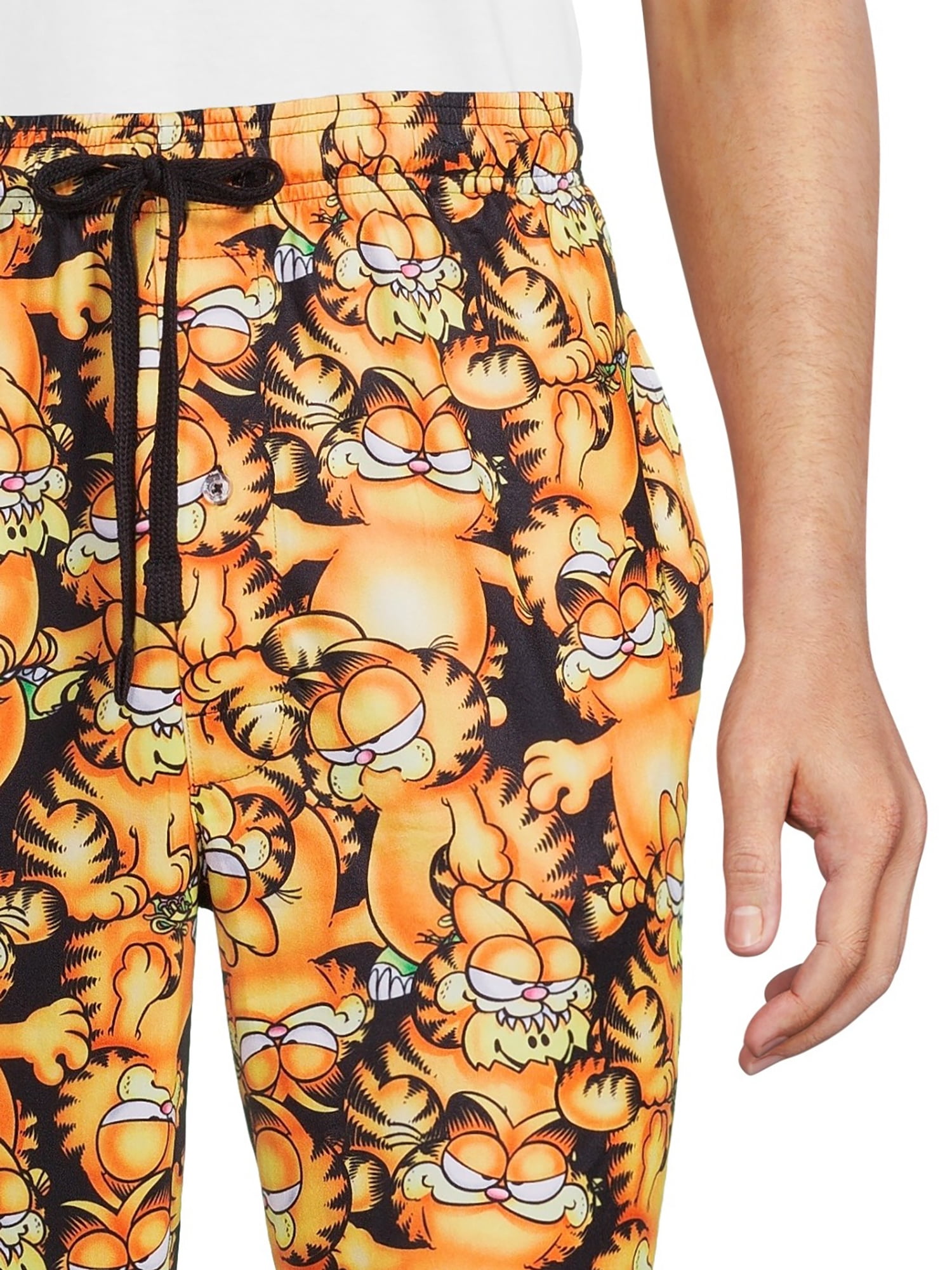 Garfield Pajama Pants Men's Adult Cartoon Cat Grid Loungewear Sleep Pants,  Black, Medium : : Clothing, Shoes & Accessories