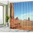 thumbnail image 5 of Ambesonne American Shower Curtain, Monument Sand Desert, 69"Wx84"L, Cinnamon Blue, 5 of 5