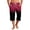 Hot Pink, variant on Mens Capri Pants Elastic Waist Drawstring Workout Gym Joggers Summer Gradient Pajama Shorts Casual Sweat Blue M
