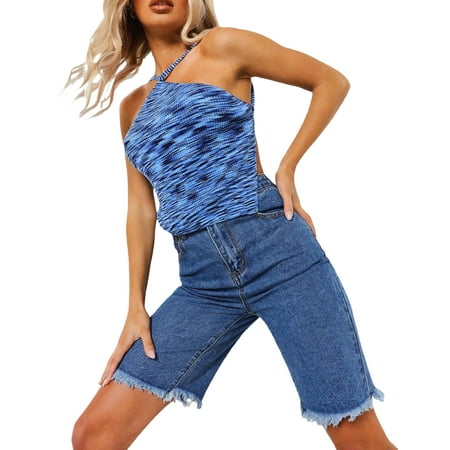 

LEVEFORD Women Close-fitting Sexy Camisole Off-the-shoulder Sleeveless Tops