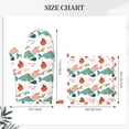 thumbnail image 6 of ZNDUO Non-Slip Cooking Oven Gloves, Cute Cartoon Fish Doodle Art Pattern Oven Mitts and Pot Holders Set, 6 of 8