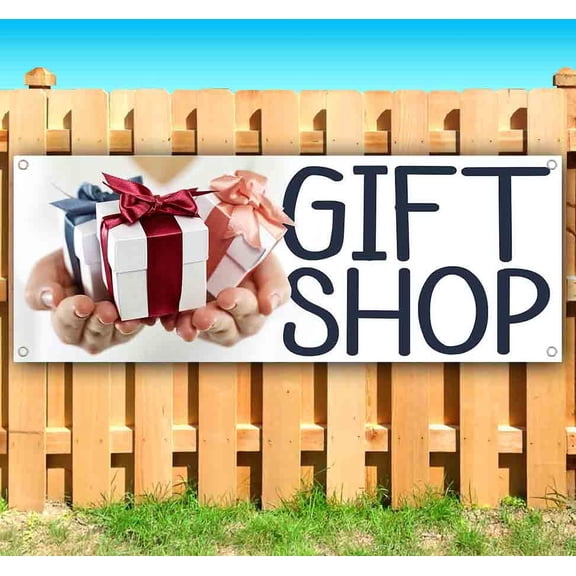 Gift Shop 13 oz Vinyl Banner With Metal Grommets