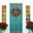 thumbnail image 4 of Spring Wreath, Holiday Door Wreath, Indoor Outdoor Decorative Front Door Hanging Wreath, Lively Lovely Seasonal Decor, 38x38x4cm Home Decoration Accessory, 4 of 5