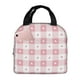 thumbnail image 1 of Easygdp Plaid Heart Bolsa Térmica Premium - Tela Oxford Impermeable, Gran Capacidad, Bolsillo Frontal, Unisex para Trabajo, Escuela, Actividades al Aire Libre y Picnics, 1 of 8