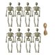 thumbnail image 1 of Minifiguras de Esqueleto perfecl 8 Piezas Decoración Halloween Gris, 1 of 8