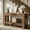 DARK BROWN, variant on Tribesigns 63" Farmhouse Console Table with 2 Drawers, Rustic Entryway Table with Storage Shelf for Living Room, Hallway, Entrance (Light Brown)
