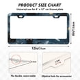 thumbnail image 2 of Aluminum License Plate Frame 2 Pack Car Exterior Accessory Car Tag Holder for Front Rear Plates Cars Decor Black Cats and Mystical Symbols, 2 of 7