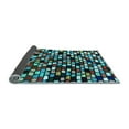 thumbnail image 2 of Ahgly Company Indoor Round Abstract Light Blue Modern Area Rugs, 5' Round, 2 of 4