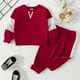 thumbnail image 2 of Gibobby Conjunto de pants para niño Conjunto de 2 piezas de camisetas y pantalones de manga larga para bebés y niños pequeños(Rojo, 12-18 Meses), 2 of 5