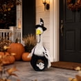 thumbnail image 2 of AZXY Halloween Porch Goose Outfit, 23‑Inch Goose Clothes Dress, Ghost‑Themed Goose Clothing & Goose Cloth for Cement Plastic Porch Goose Statue, Cute Outdoor Halloween Decor for Yard Lawn Garden, 2 of 8