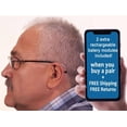 thumbnail image 3 of DiscoMax Bluetooth Rechargeable hearing amplifiers - smart phone App for iphone/iOS/android - low cost hearing ear assist Amplifier - Pair - FREE 2X replaceable battery modules, 3 of 3