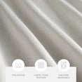 thumbnail image 3 of Linen-Look Shower Curtain by Comfort Canopy, 72" x 72", Light Gray, 3 of 7
