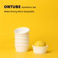 thumbnail image 5 of ONTUBE Ceramic Souffle Dishes Set of 6, Porcelain Ramekins Bakeware Set for Ramekin, 4oz (White), 5 of 5