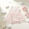 thumbnail image 2 of Mnyotv Lace Plaid Skirt Dresses for Girls Kids Summer Clothes Casual Sleeveless A-Line Dress Toddler Outfits Size 4-5Y, 2 of 4